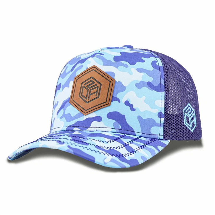 Brown Silicon Premium Camouflage Trucker Cap
