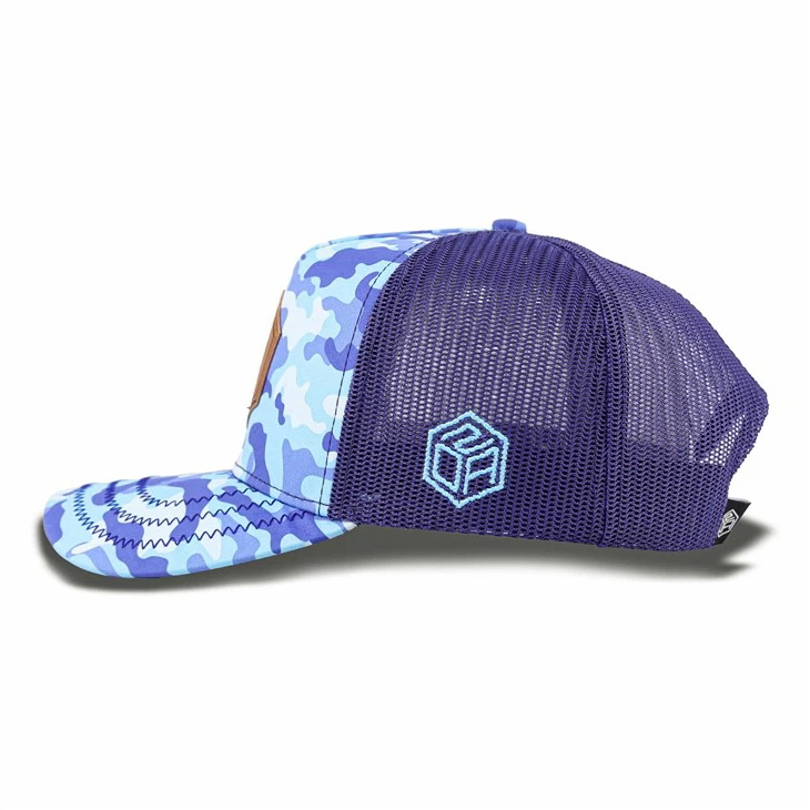 Brown Silicon Premium Camouflage Trucker Cap