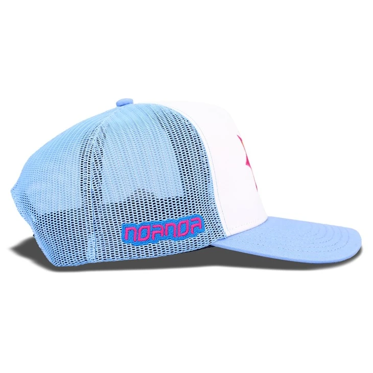 Star Embroidery Sky Blue Trucker Cap