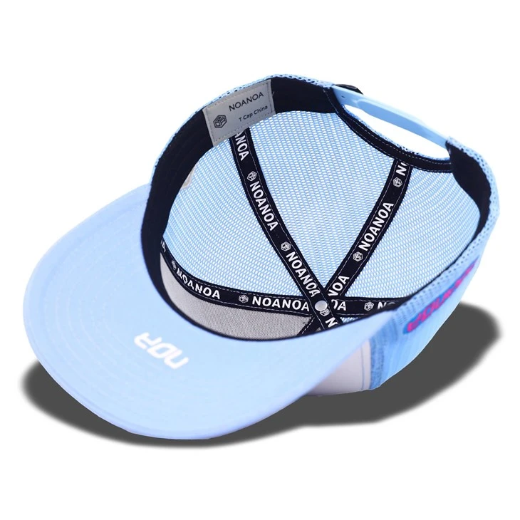 Star Embroidery Sky Blue Trucker Cap