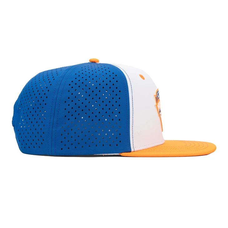 TCAP High Quality 100% Polyester Fabric Custom 3D Rubber Logo Snapback Cap Hats Waterproof Hat
