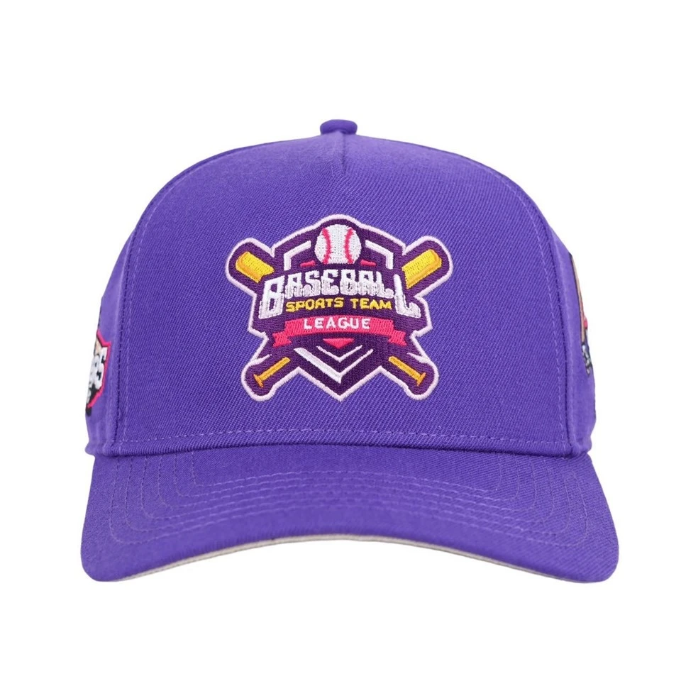 Custom Baseball Cap With Flat Embroidery And Wool Like Fabric Hat